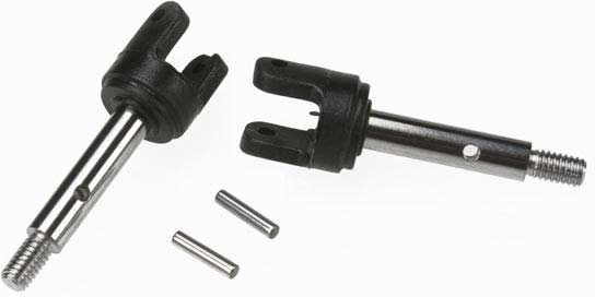 Stub axles, rear (2)